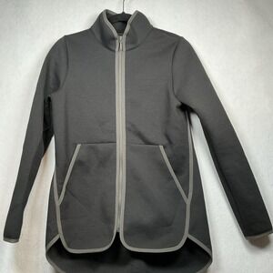 The North Face Women's Full-Zip Long Athletic Jacket Black Size Small with Gray